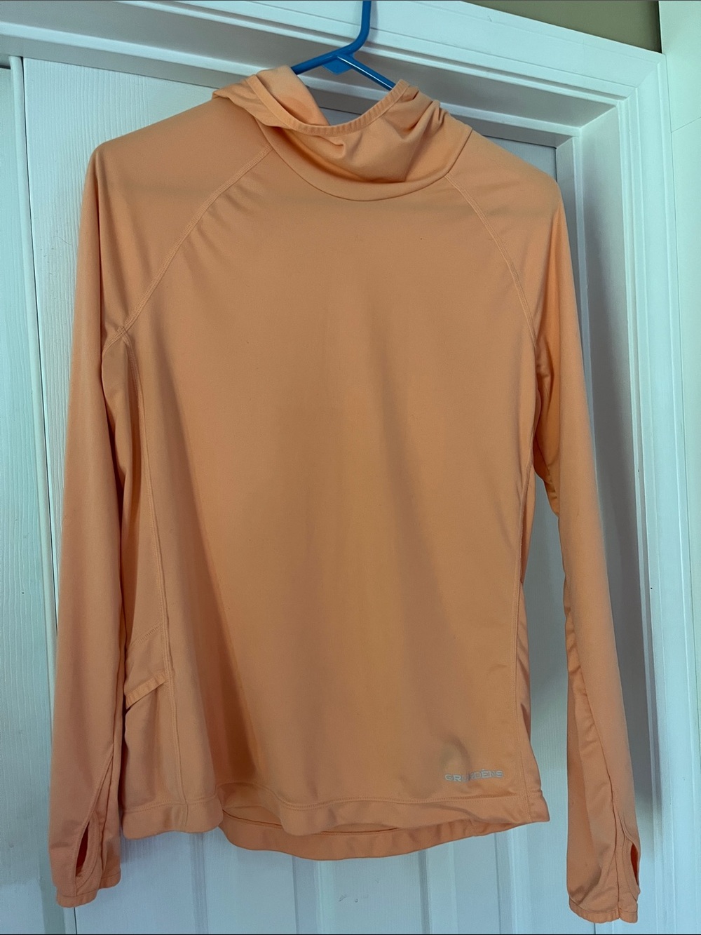 Grundens peach long sleeve UPF shirt